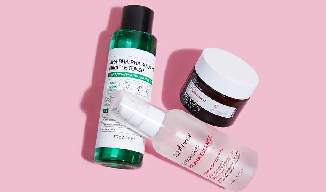 Your Guide to the Most Common Acids Found in Skin Care – and What They Do Illustrations