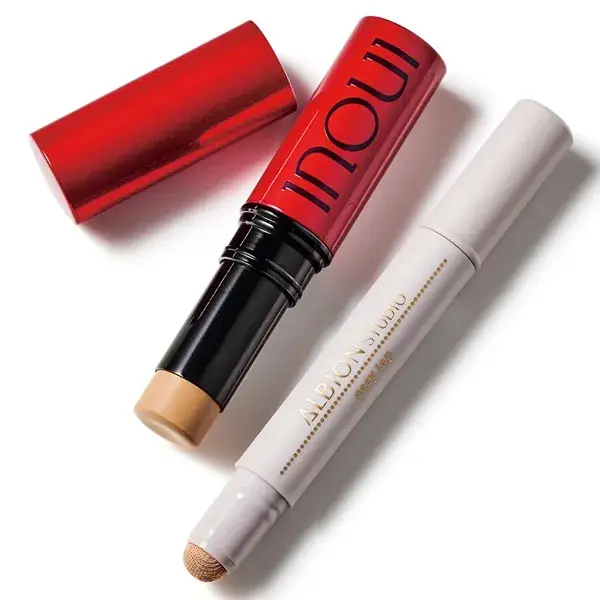 アルビオン アルビオン スタジオ イージー タップ 02 ￥3,300<br>資生堂 インウイ コンシーラー 02 SPF25・PA++ ￥4,950