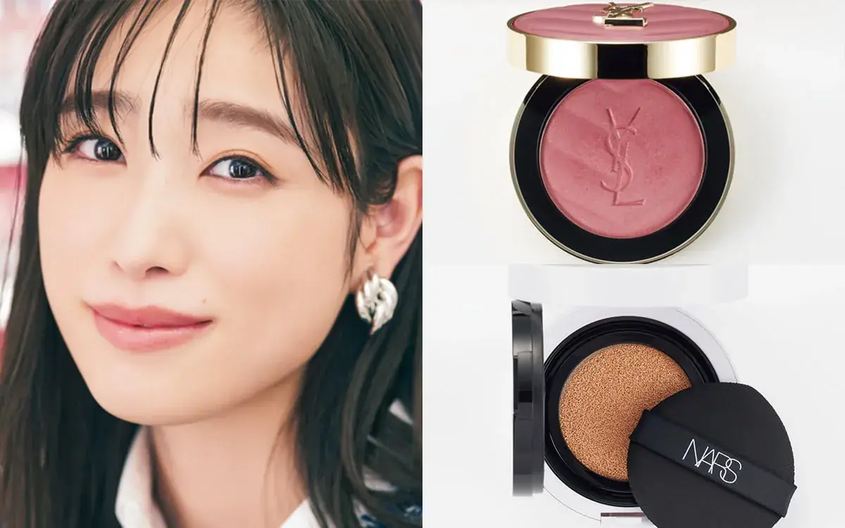 イヴ・サンローランの色っぽチーク♡ NARS、KANEBOの美肌に導くベースメイクも注目【2025春の新作コスメ】 イラスト