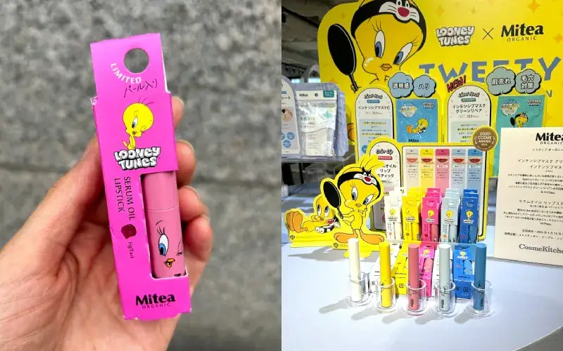 トゥイーティーのコラボリップ♡ コスキチやファミマでゲットできる！ イラスト