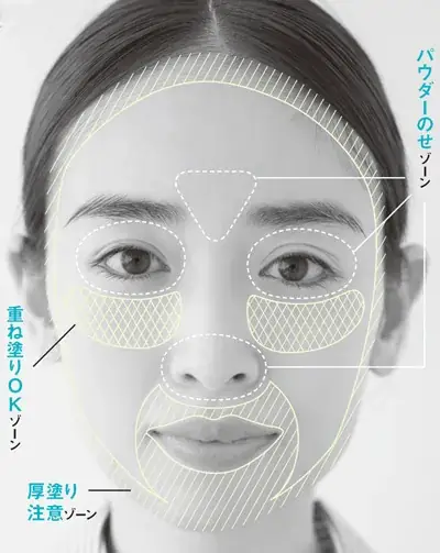 頬の高い位置のシミは「重ね塗りOK」