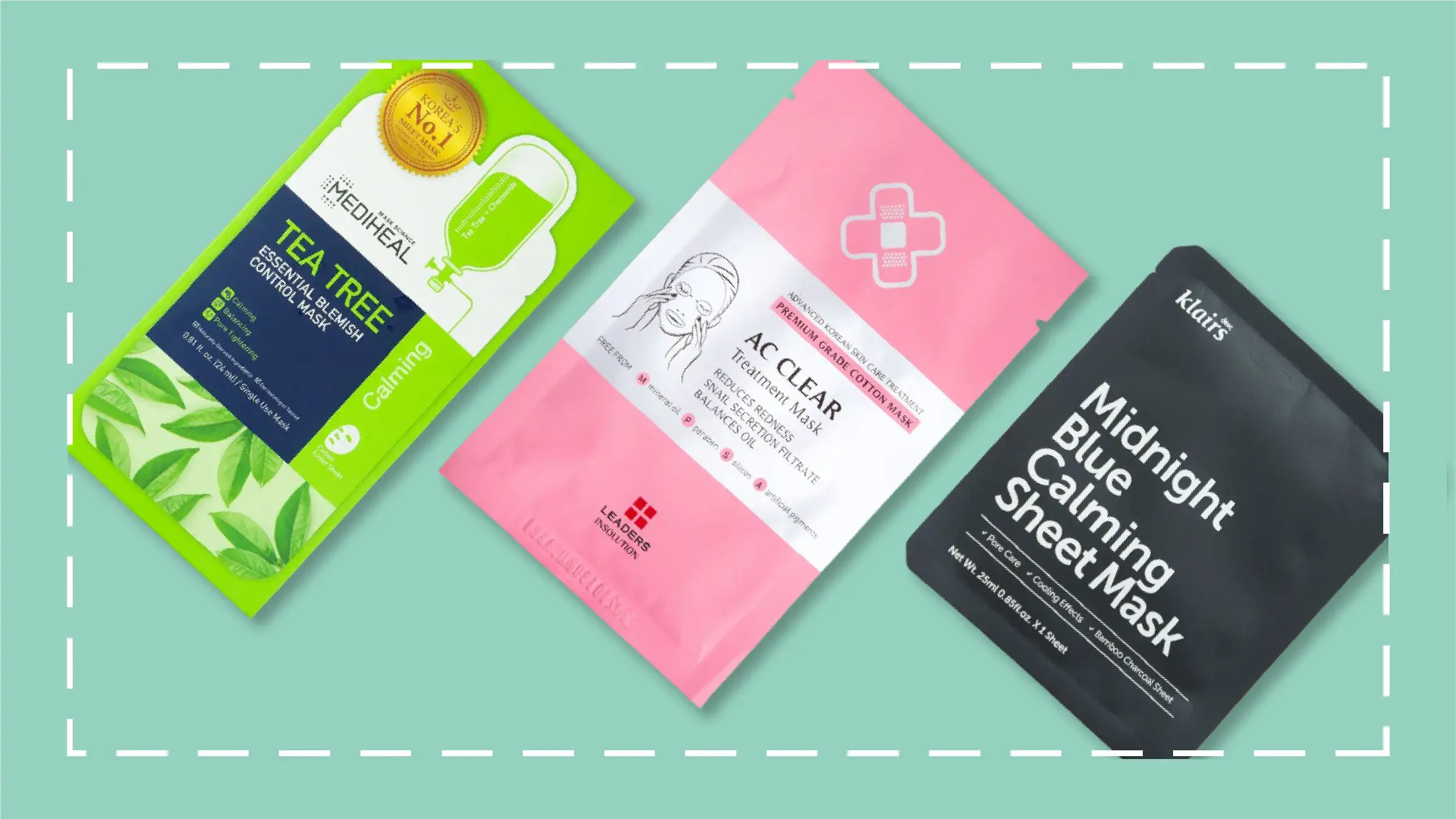 The Best Acne-Fighting Sheet Masks 그림